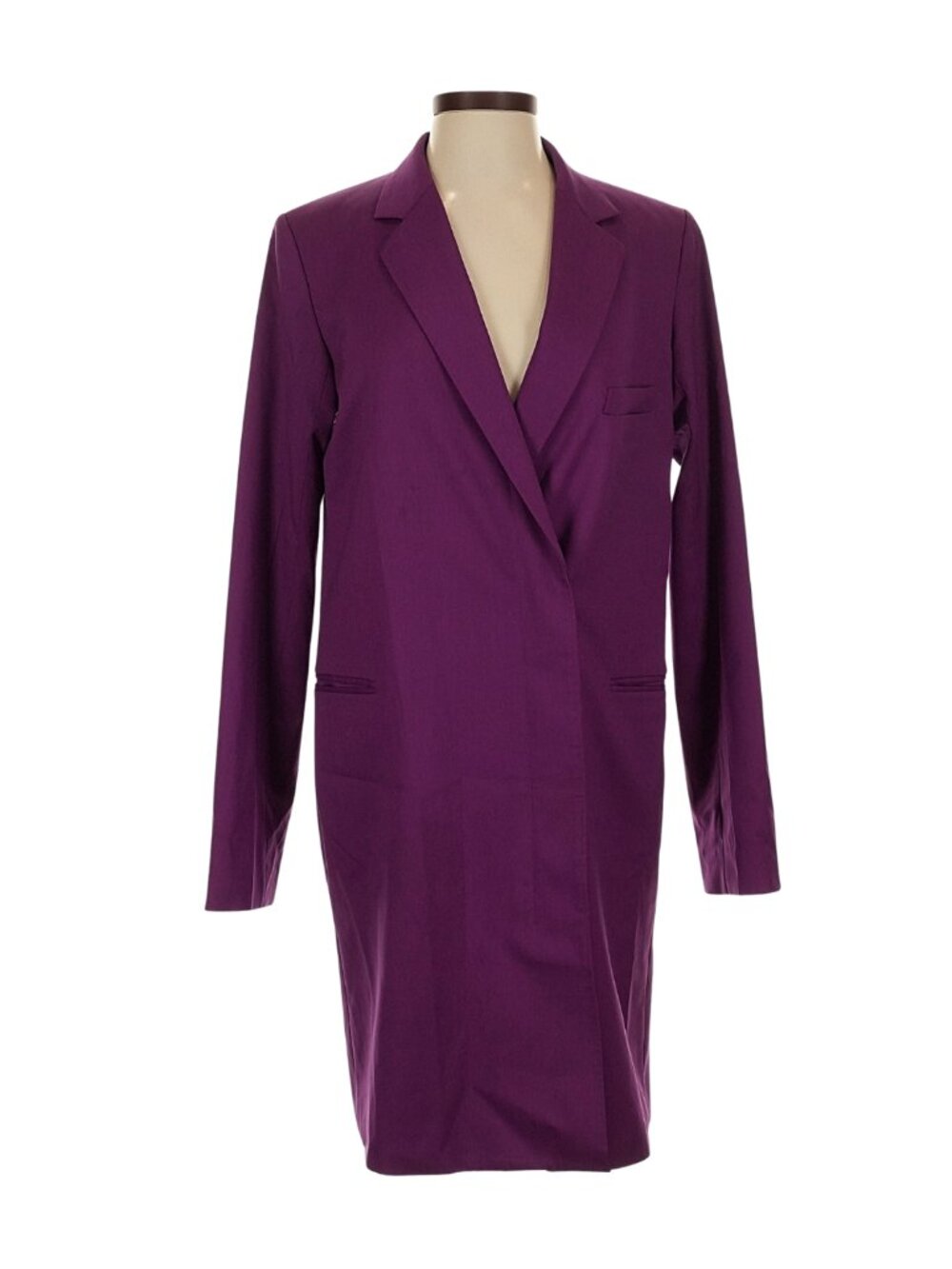 Helmut Lang 100% Wool Double Breasted Coat. Size 2.